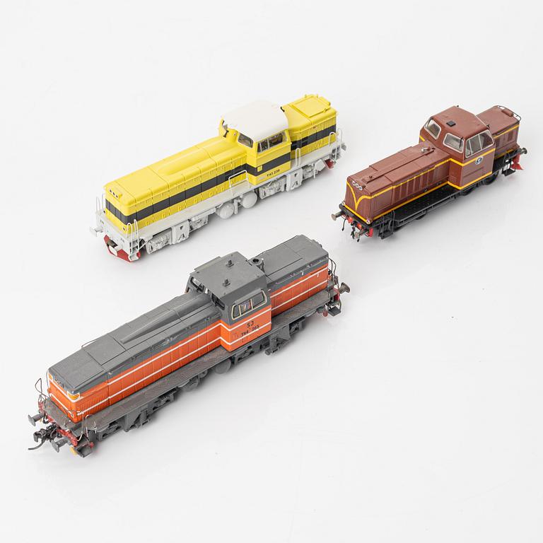 Collection of locomotives, 5 pieces. Including Märklin 39490 and Jeco AB, H0.