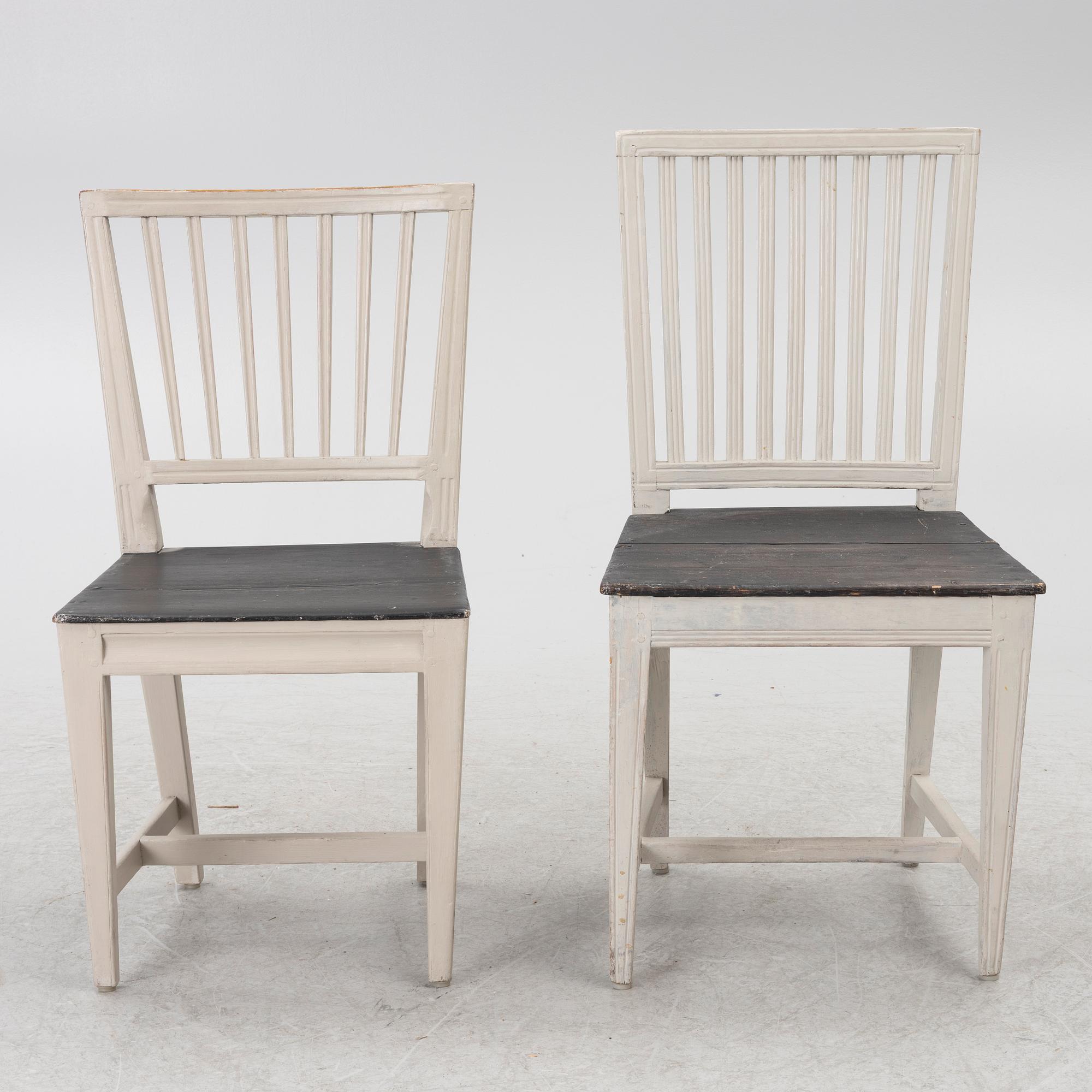 Chairs, 8 + 1, similar, Swedish "Åsberg chairs".