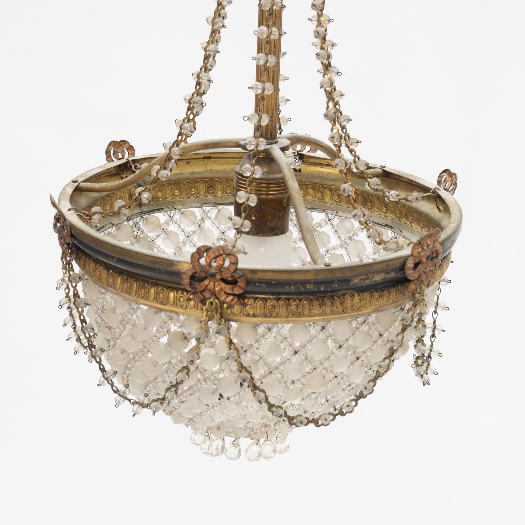 A ceiling light, early 20th Century.