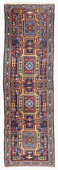 A runner carpet, Northwest Persian, approx. 356 x 114 cm.