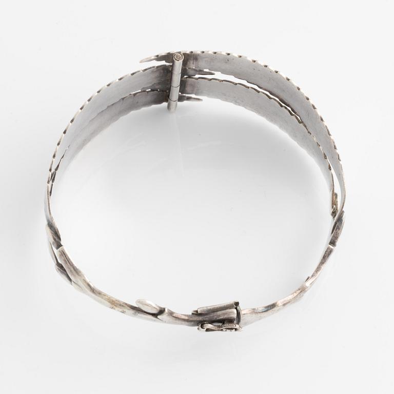 A silver Gertrud Engel bracelet, for A Michelsen Denmark.