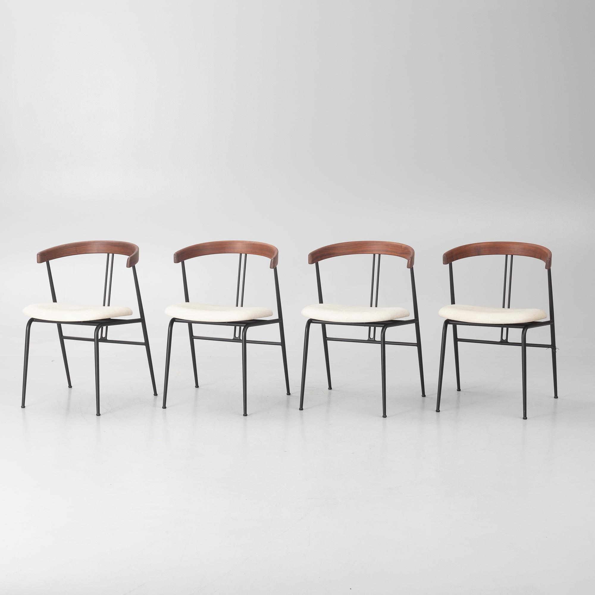 GamFratesi, four 'Violin' chairs, Gubi, contemporary.