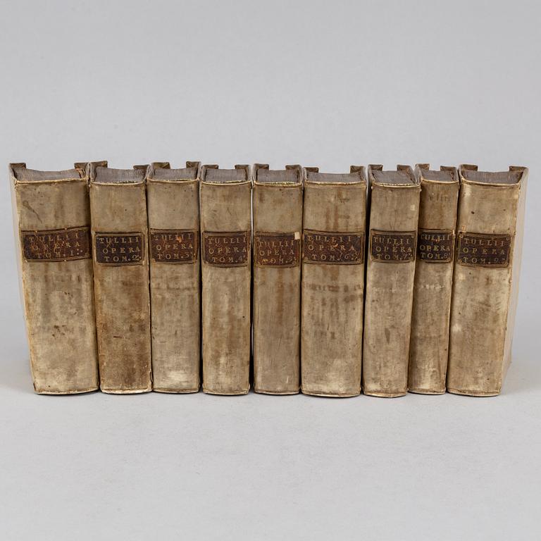 Cicero, Elzevir edition of 1642 (9 vol).