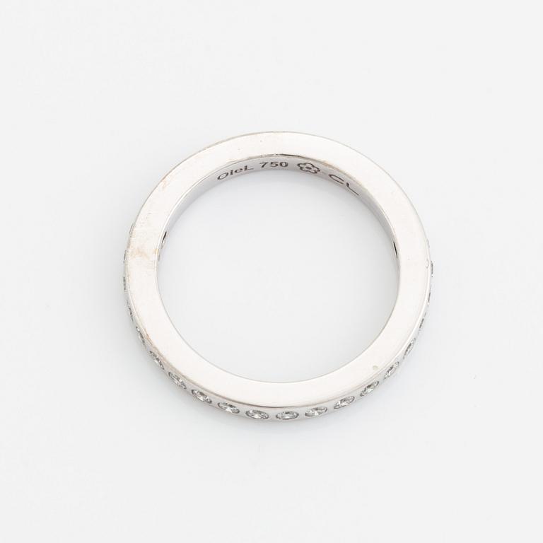 Ole Lynggaard, Charlotte Lynggaard, "Forever Love Ring", vitguld med briljantslipade diamanter.