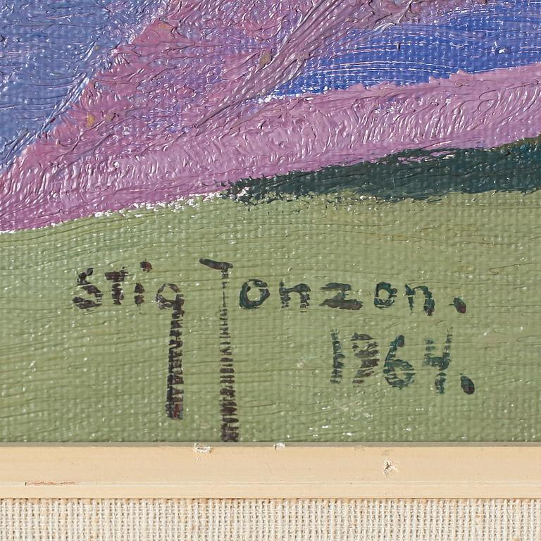 STIG JONZON, olja på duk, signerad och daterad 1964.