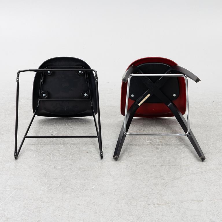 Three + one '3D' bar chairs, Gubi, Denmark.