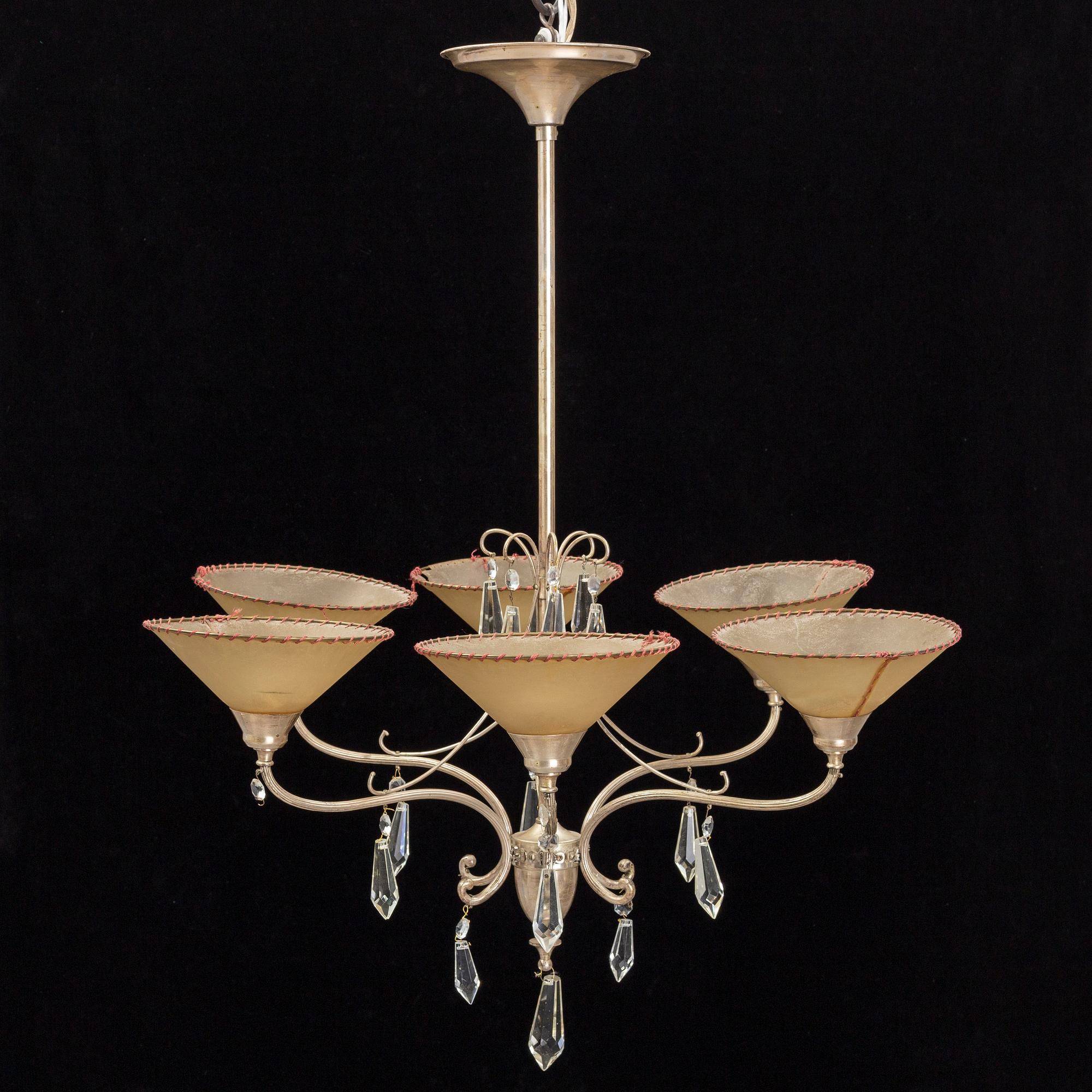 A 1920/30's art deco ceiling light.