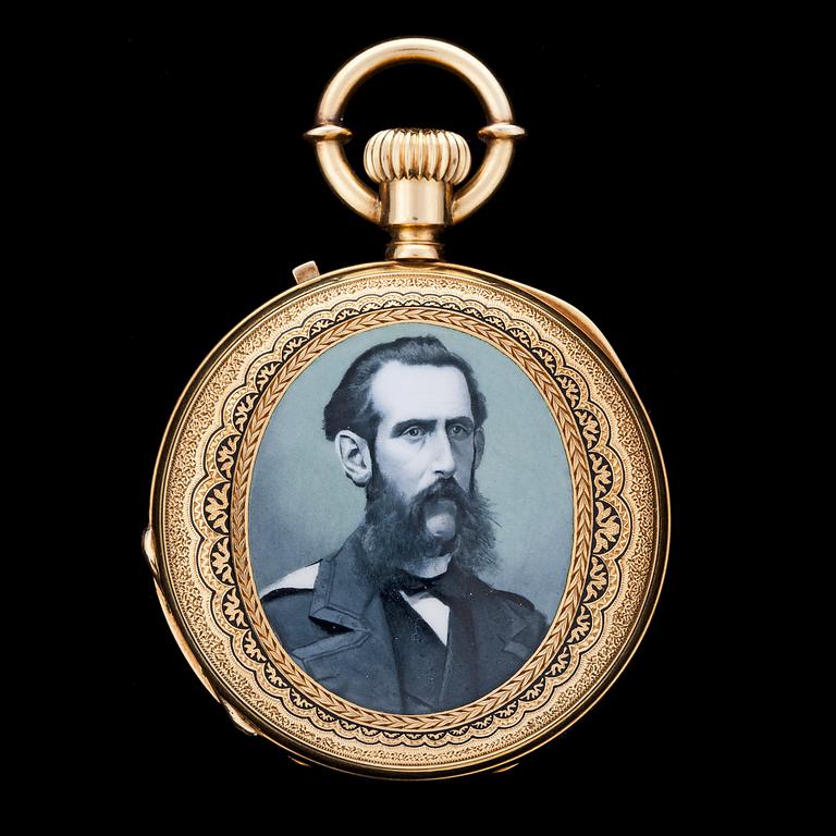 A pocket gold watch, c. 1900.