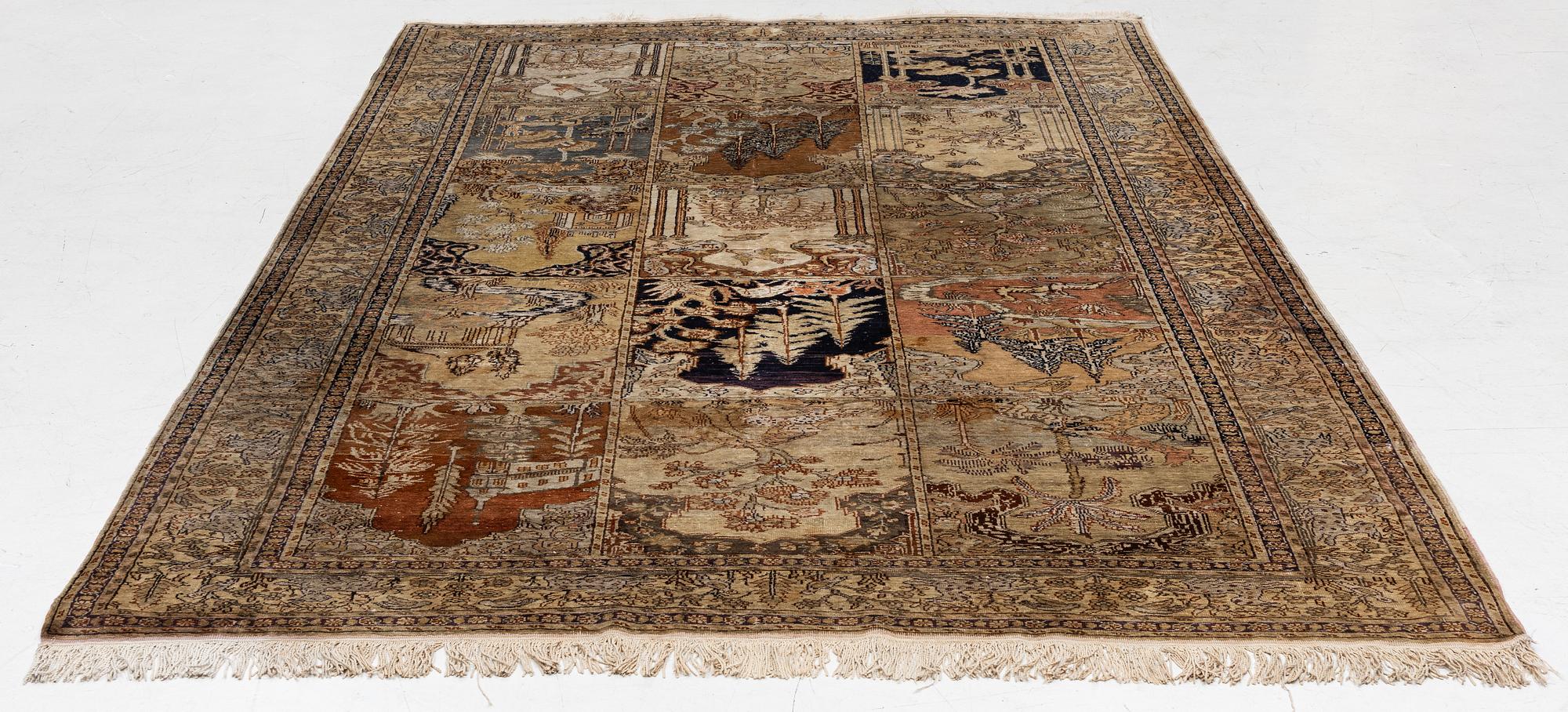 Rug, Kayseri, figural, approximately 330 x 195 cm.