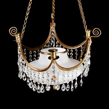 LJUSKRONA, sengustaviansk, 1800-talets första hälft. Höjd ca  82 cm.