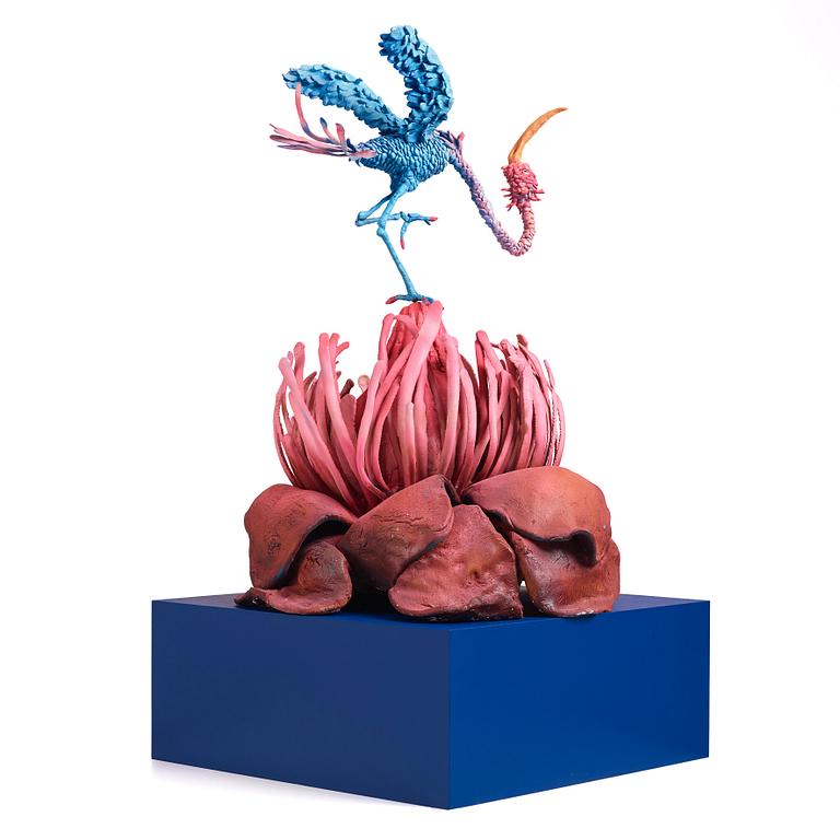 Nathalie Djurberg & Hans Berg, "One Last Trip to the Underworld (Strawberry Red and Blue)".