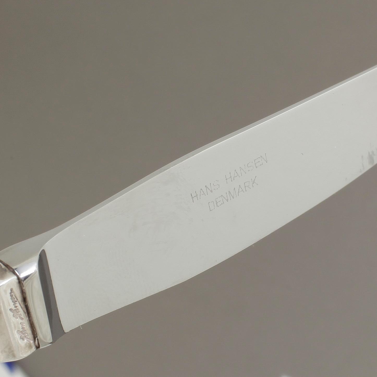 BESTICKSERVIS, 76 delar, sterlingsilver, Hans Hansen, Danmark, bland annat 1934. Vikt ca 2467g.