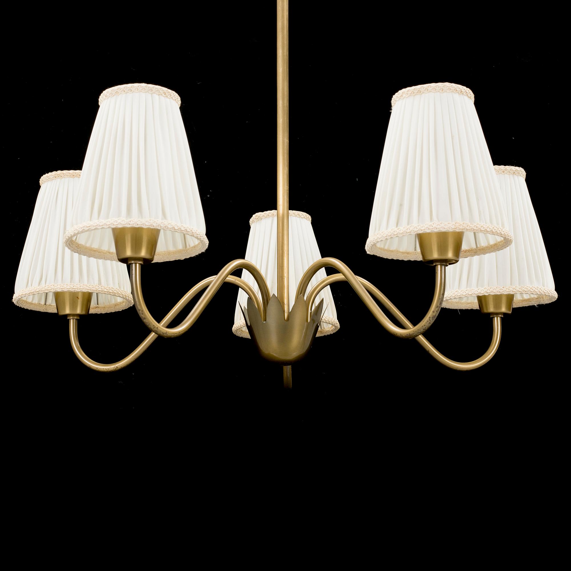 a ceiling light by Hans Bergström for Atelje lyktan in the middle of the 20th century.
