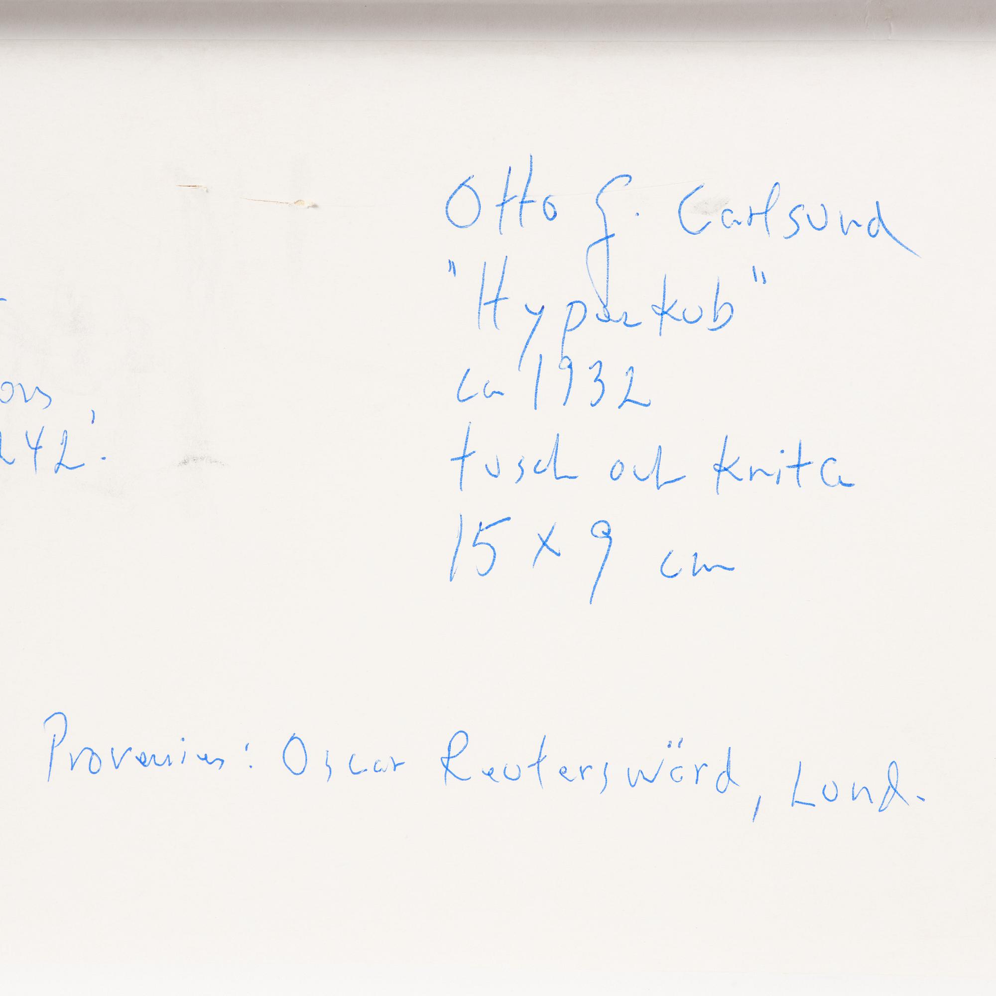 Otto G Carlsund, "Hyperkub".