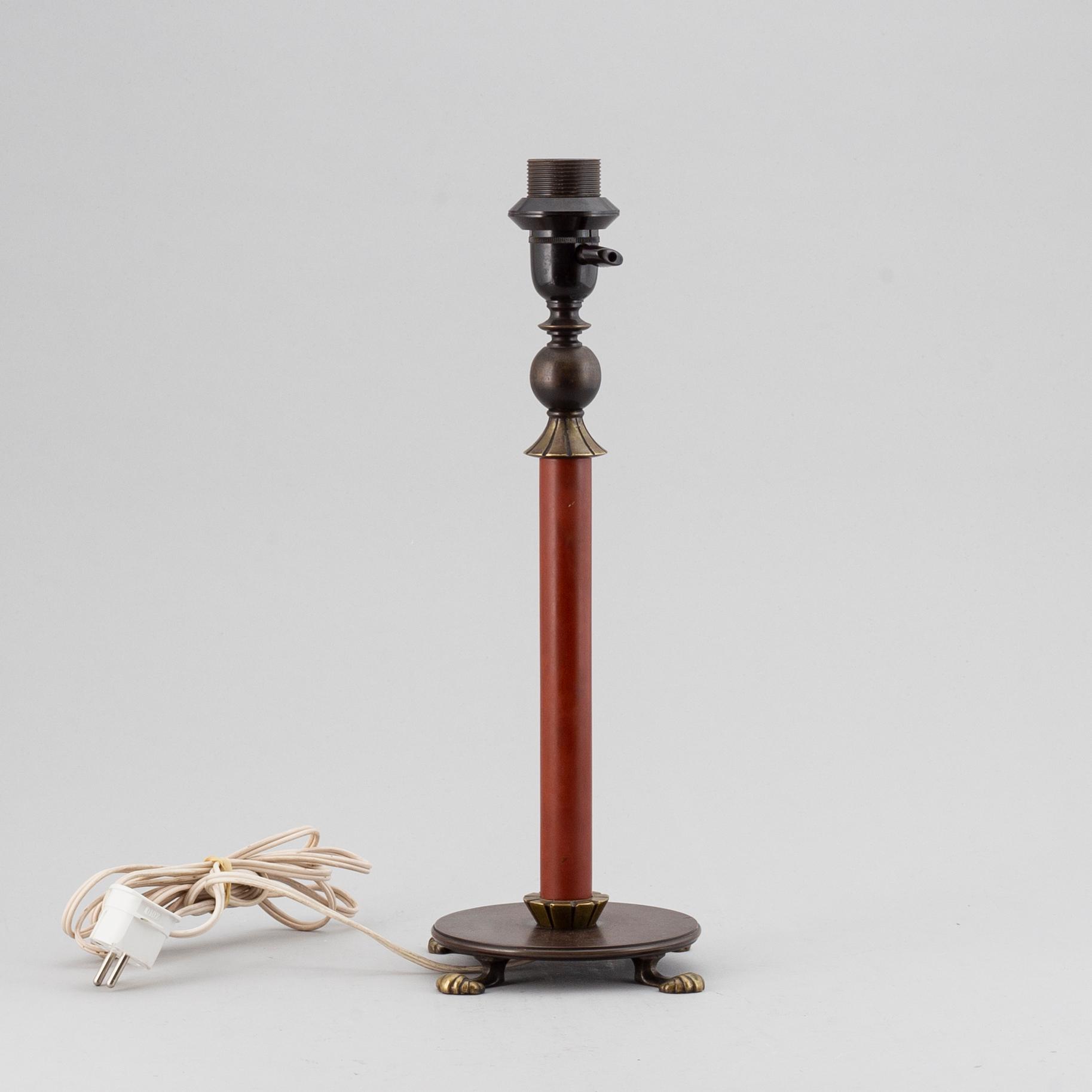 EINAR BÄCKSTRÖM, bordslampa, Bäckströms Malmö, 1930-tal.
