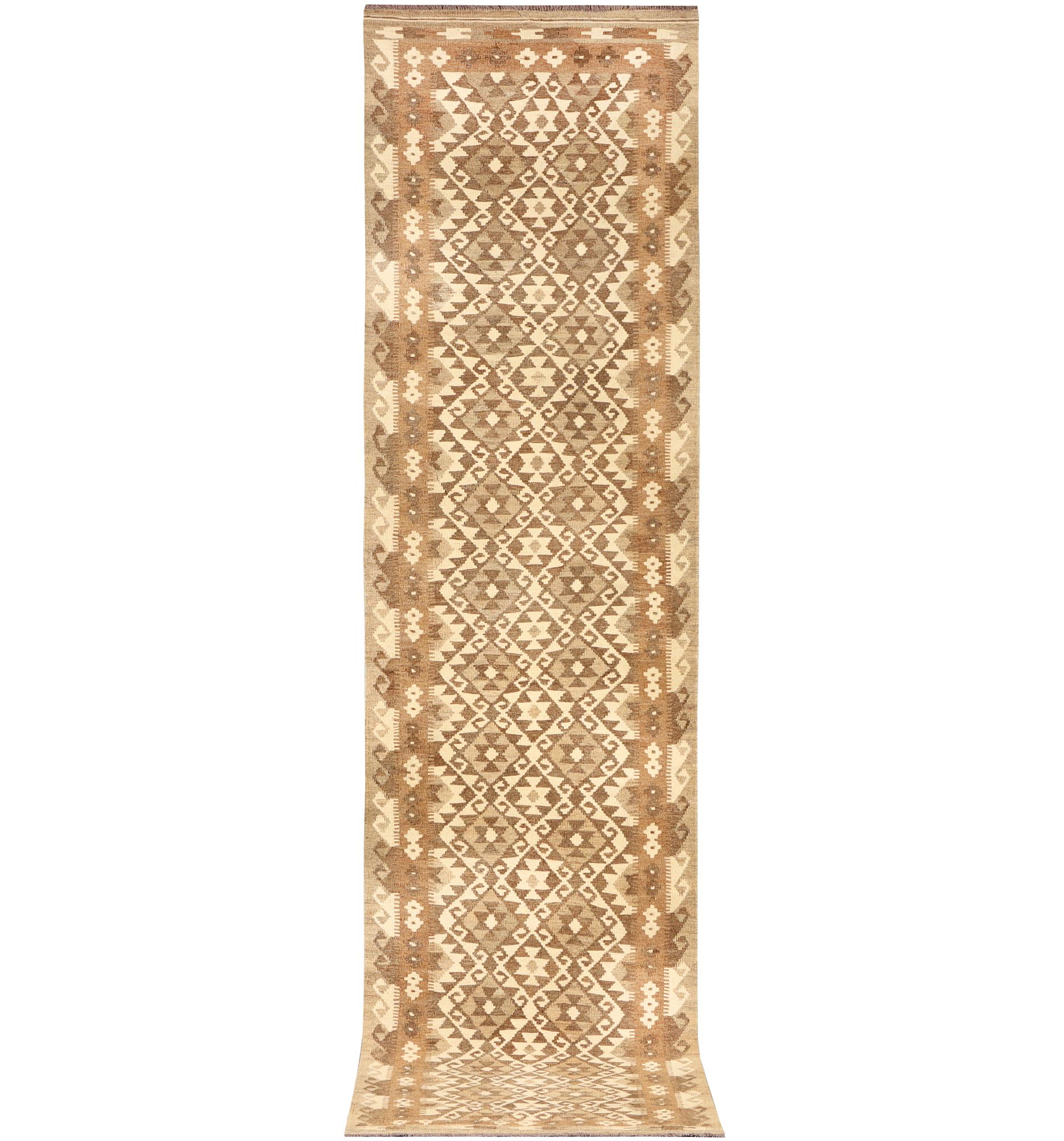 A Kelim runner, Afghanistan, a. 381 x 83 cm.