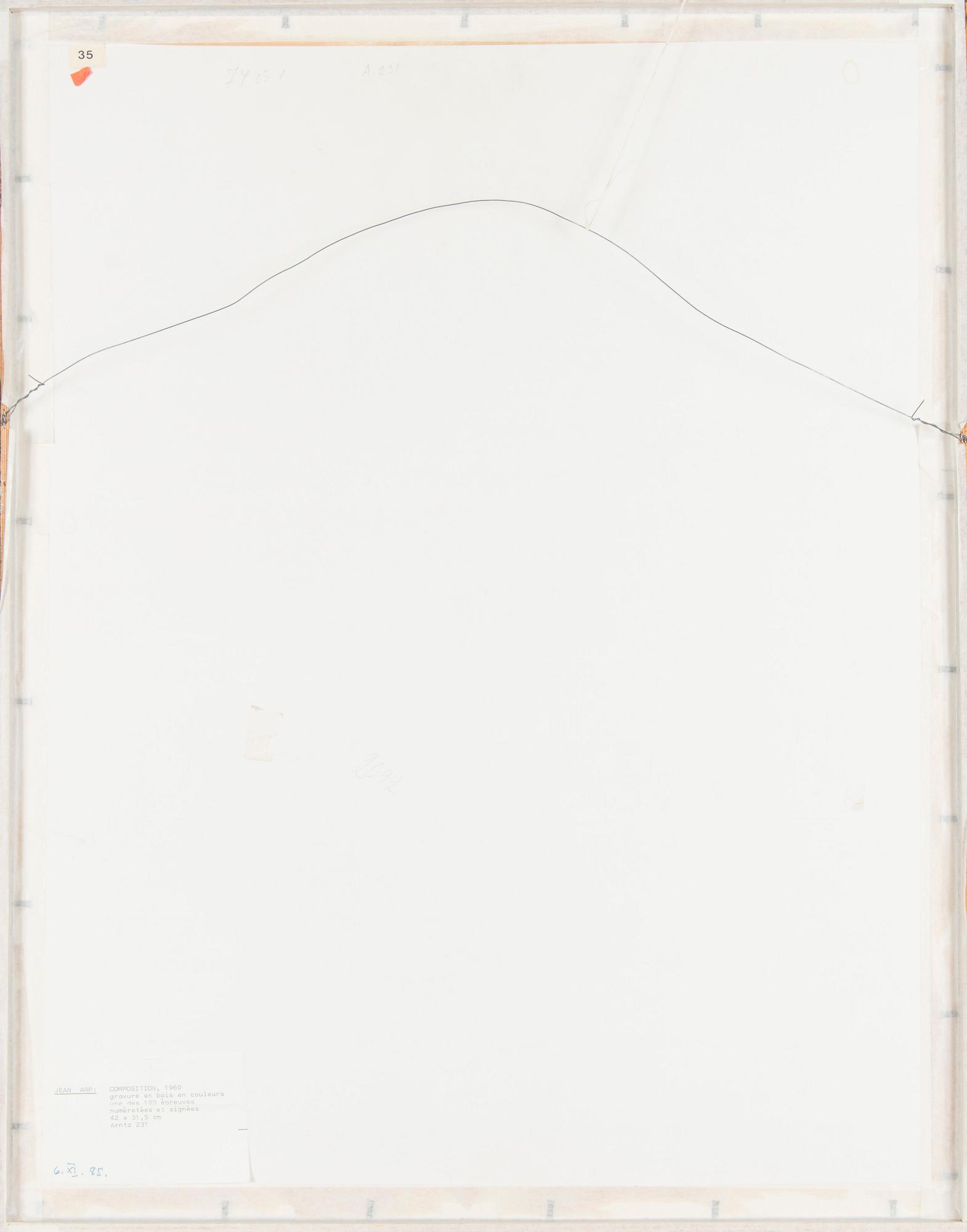 Jean (Hans) Arp, Sommitelma.