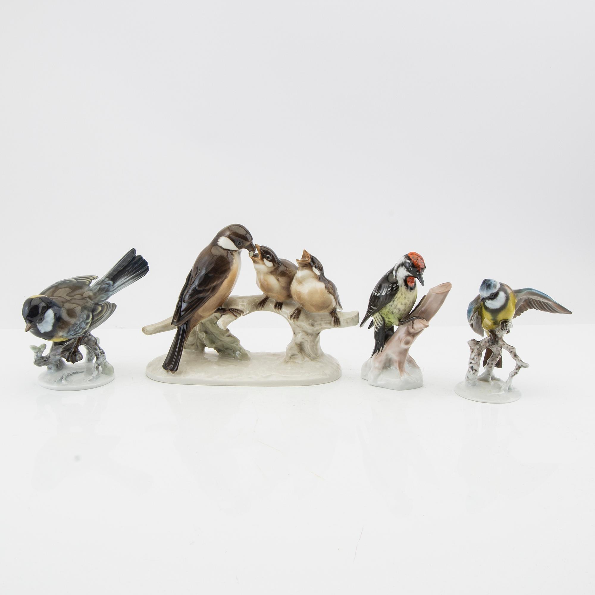 Figurines 4 pcs including TH Heidnreich Rosenthal/Hutschenreuther Germany mid-20th century porcelain.