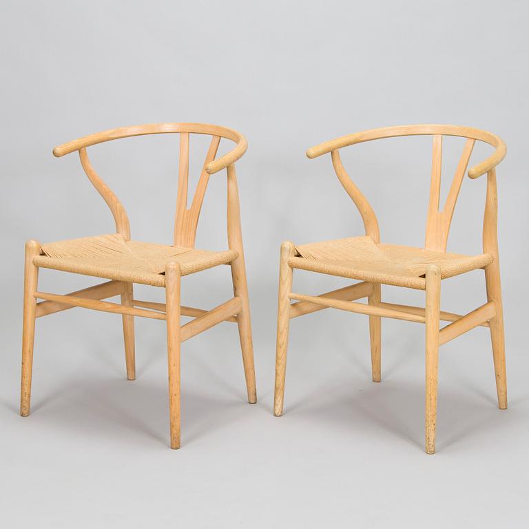 Hans J. Wegner, stolar, 8 st, CH-24 "Y-stolen" Carl Hansen & son. Danmark, 2000-tal.