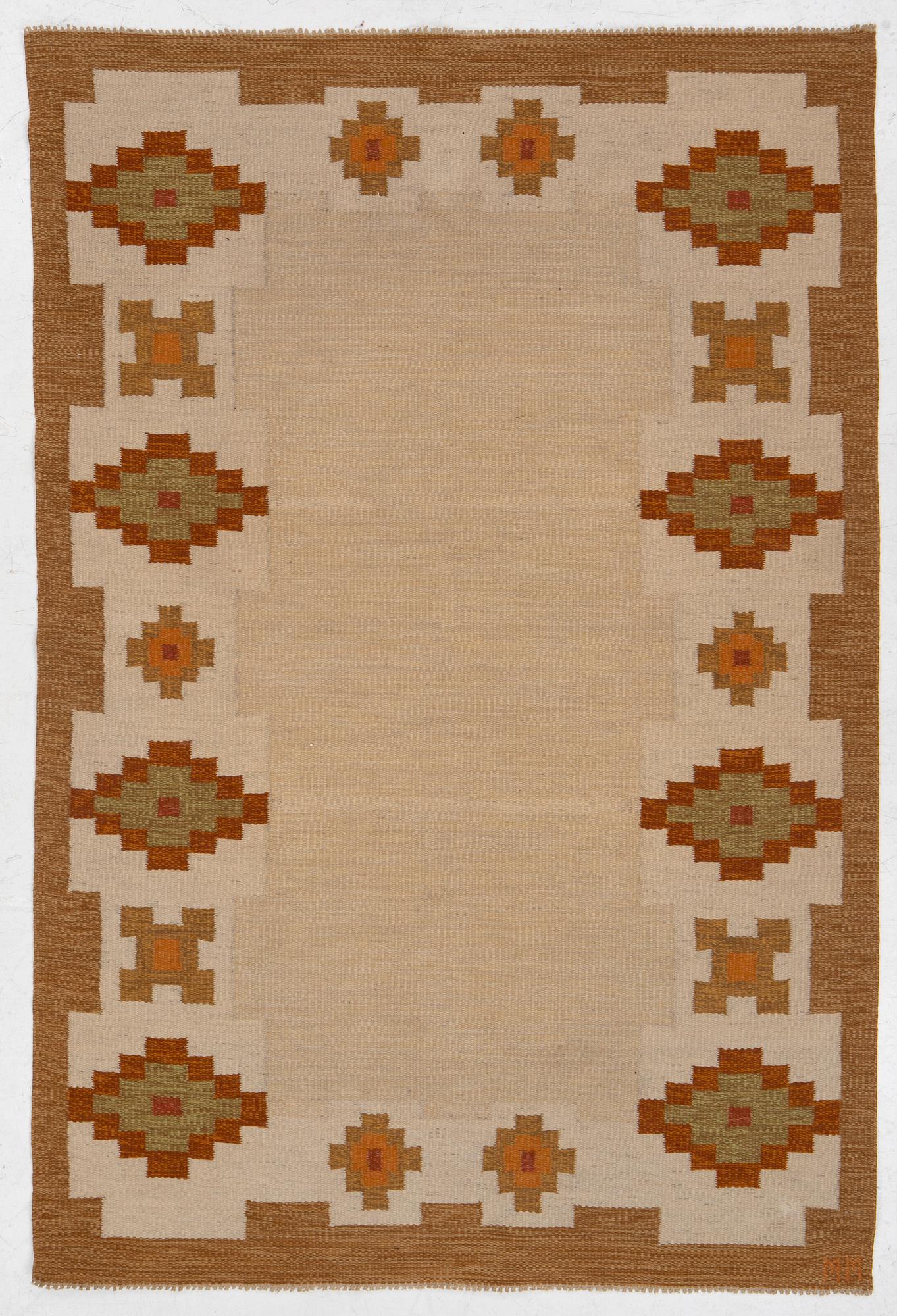 Matta, rölakan, signerad MM, 240 x 160 cm.