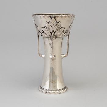 A swedish Art Nouveau silver vase maker's mark K Anderson, Stockholm, 1903.