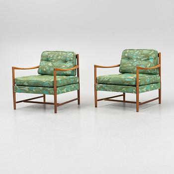 A Pair of 'Bristol' Armchairs, Lindlöfs Möbler, Lammhult, Sweden.