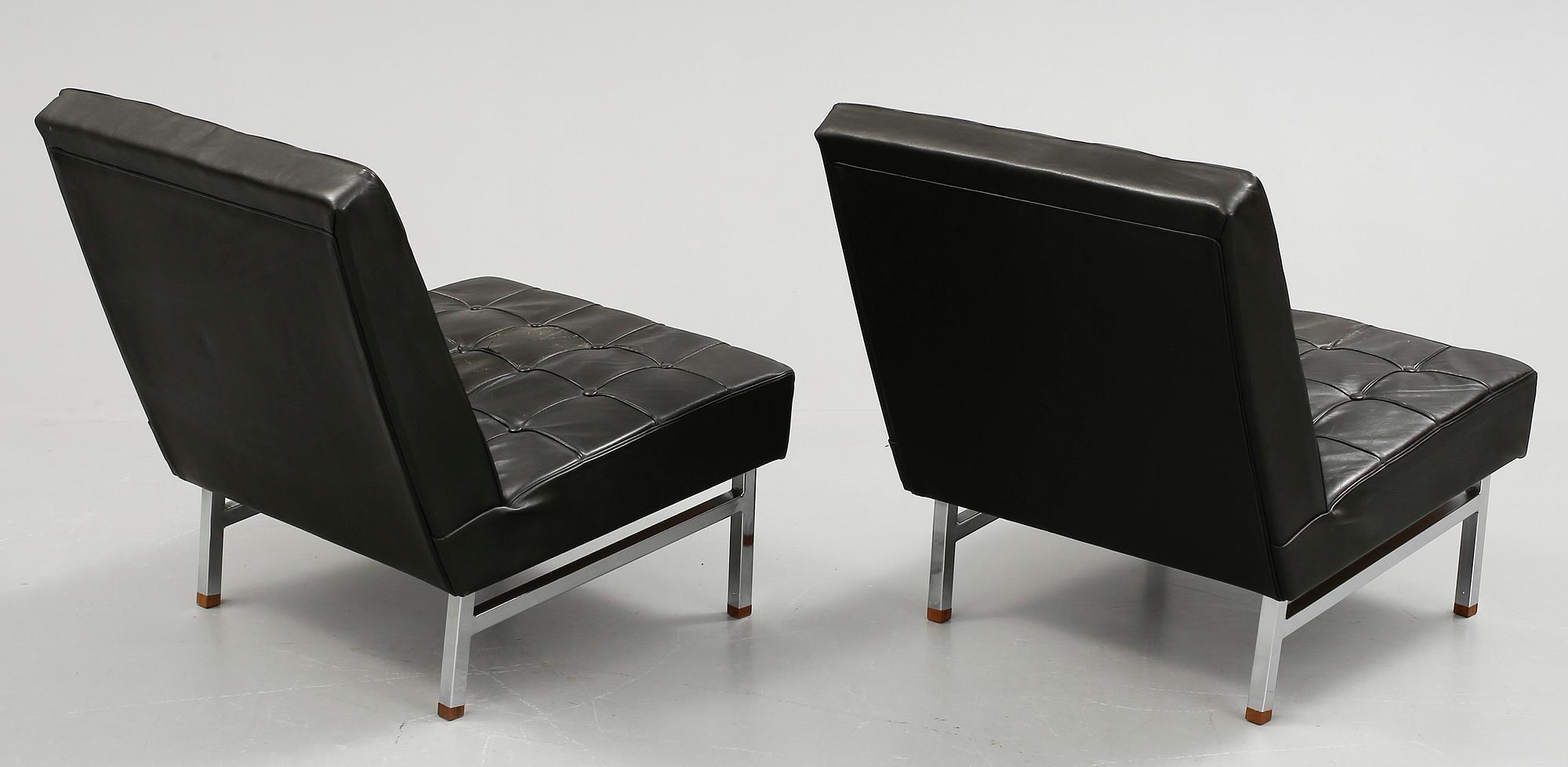 FÅTÖLJER, ett par, 1900-talets andra hälft.