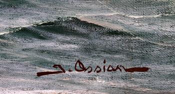 JOHAN OSSIAN ANDERSSON, olja på duk, sign.