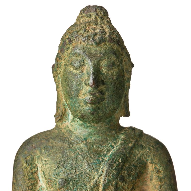 A bronze sculpture of buddha, Siam, Sawankhalok, 8th/9th Century.