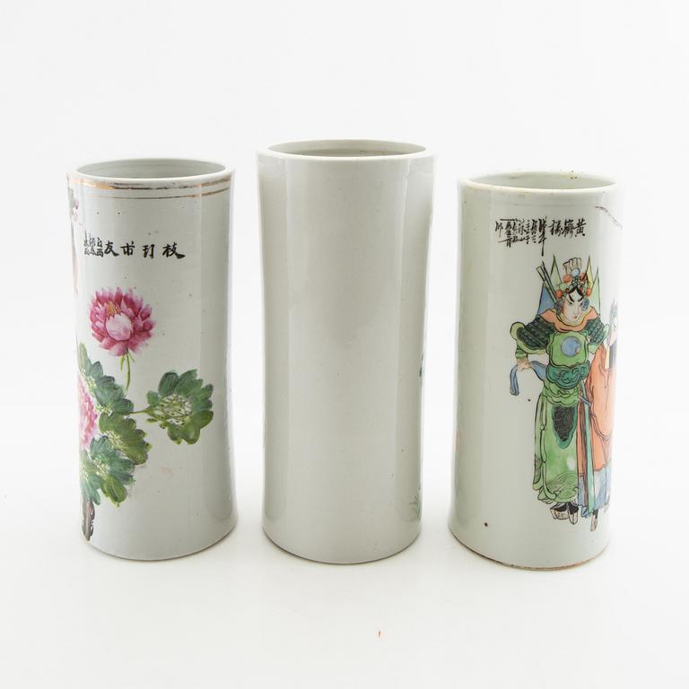 Vaser 3 st Kina 1900-tal porslin.