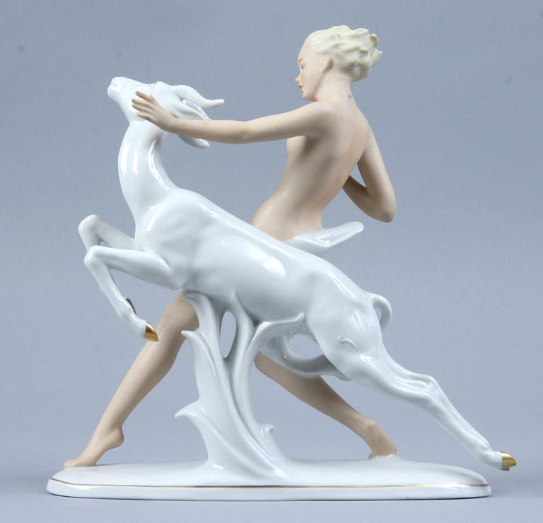 FIGURIN, porslin, Schaubach, 1900-talets andra hälft.