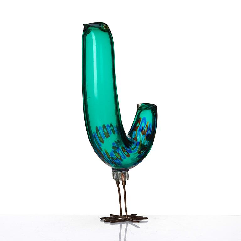 Alessandro Pianon, a 'Pulcino' glass sculpture of a bird, Vistosi, Italy 1960s.