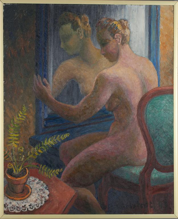 BIRGER CARLSTEDT, öljy kankaalle, sign. ja päiv.-43.