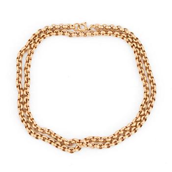 COLLIER, 18 k guld, 1900-tal. Vikt ca 11 g.