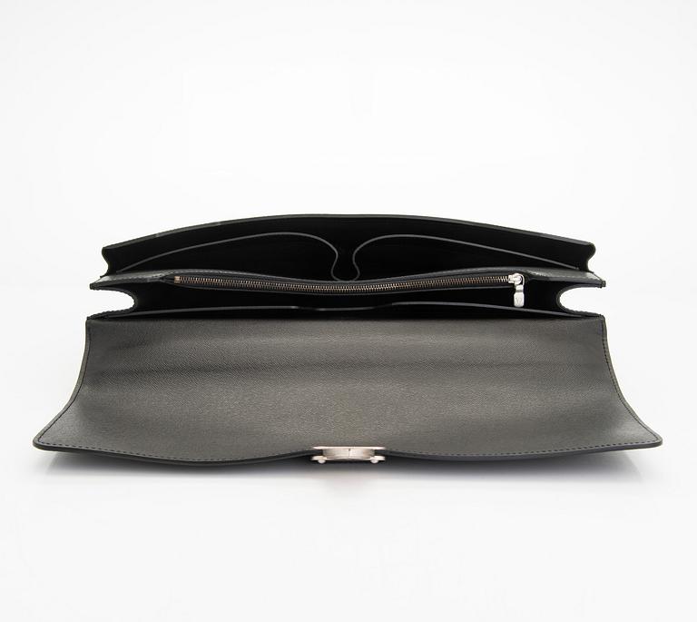 Louis Vuitton, a black Taiga leather 'Neo Robusto 2 Compartment' briefcase.