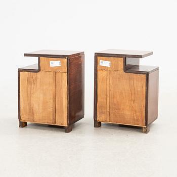 Nightstands, a pair, first half of the 20th century.