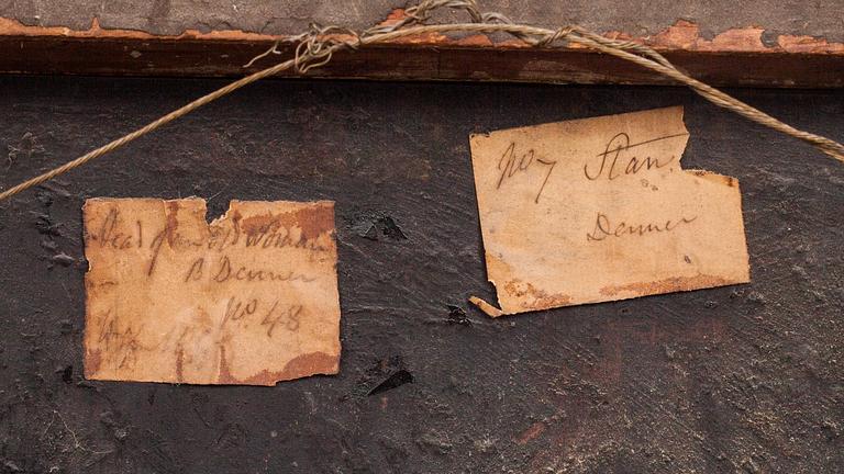 BALTHAZAR DENNER , hans krets. Olja på pannå.