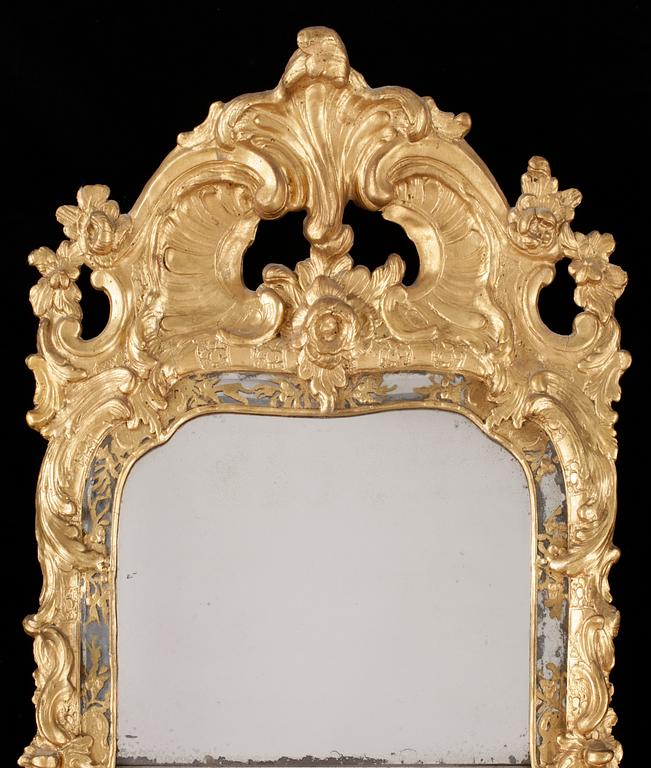 SPEGEL. Stockholmsarbete, 1700-talets andra hälft. Rokoko.