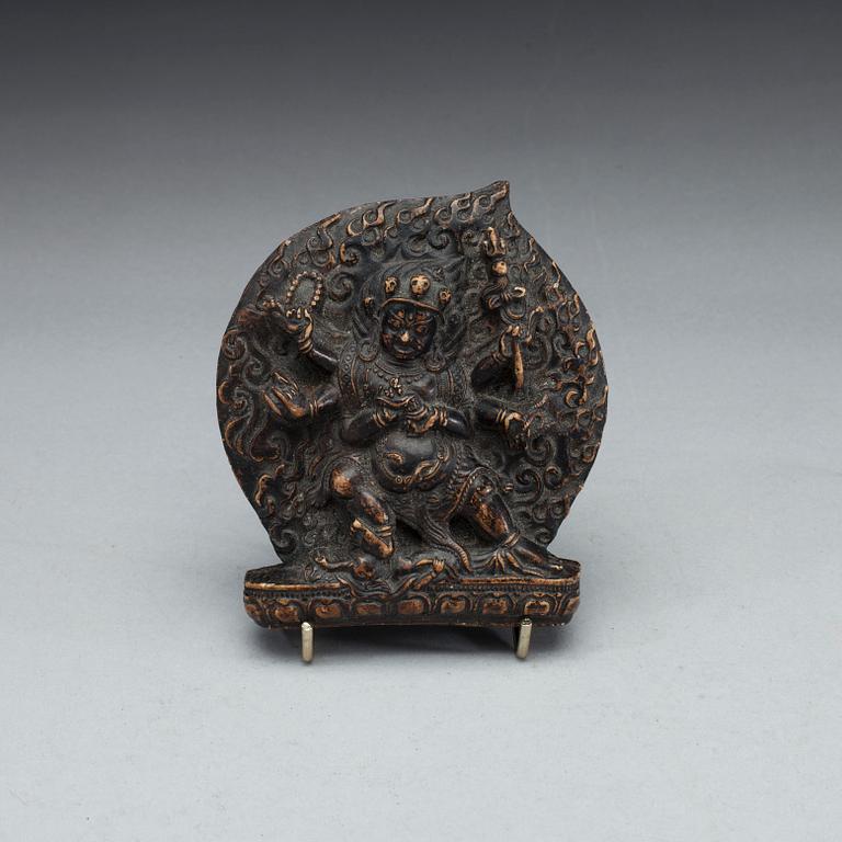 RESEIKONER, 2 st, "Ghau" och VOTIVBILD "Tsa-Tsa" 1900-tal.