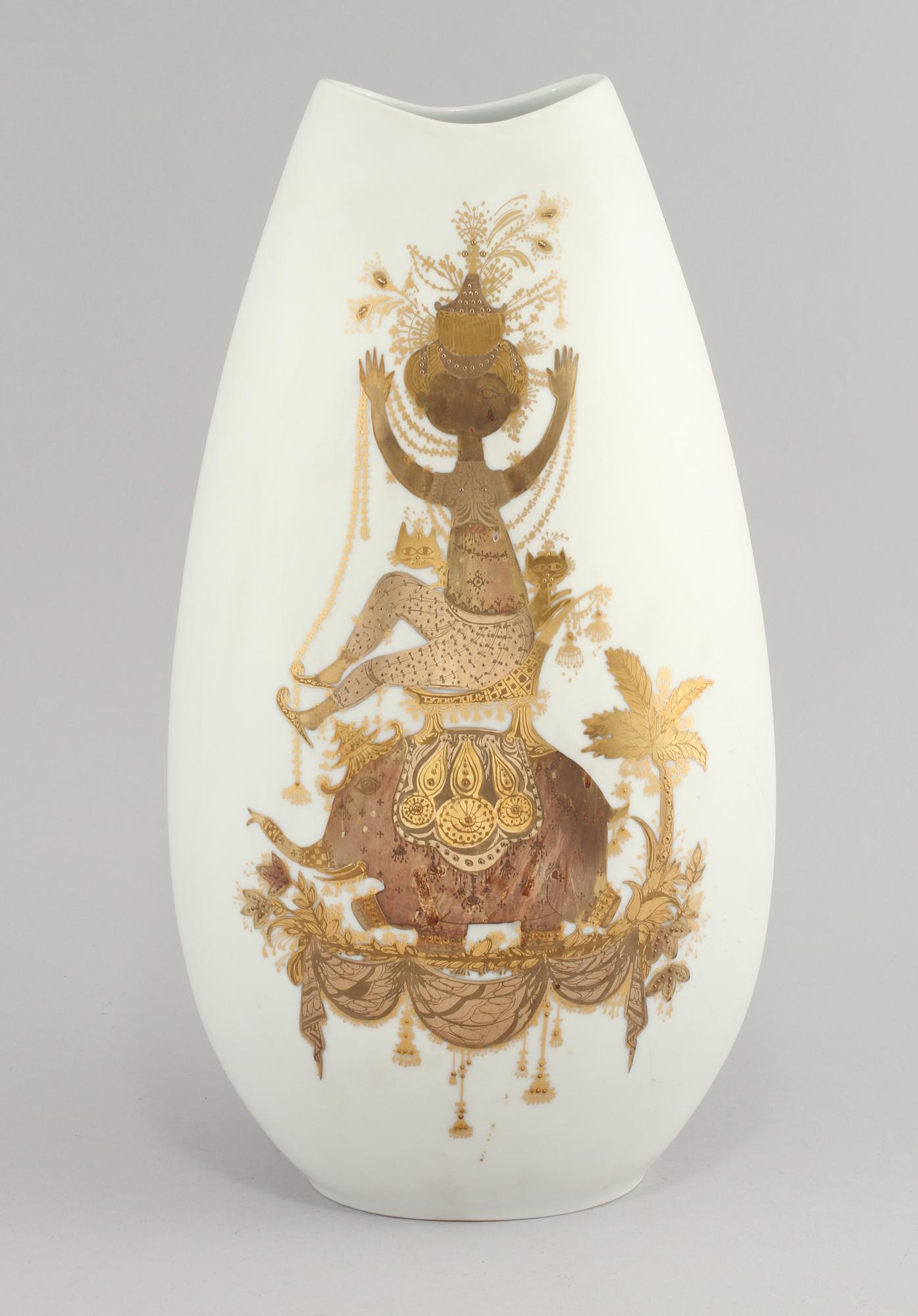 VAS, porslin, Björn Wiinblad, Studio-line, Rosenthal, 1900-talets andra hälft.