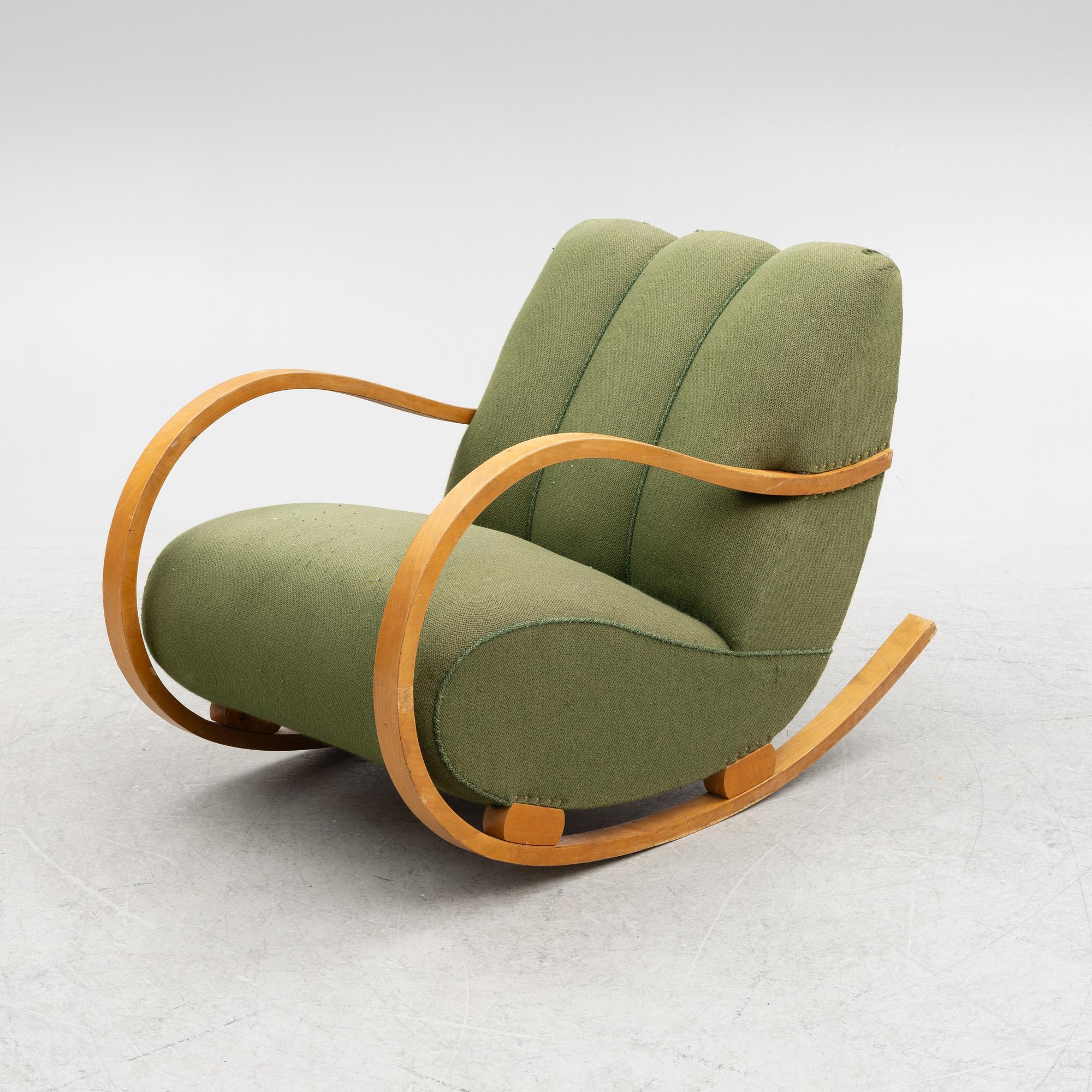 A Swedish Modern rocking chair, 1940s.
