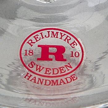 A 66 pcs "Antik" glass service from Reijmyre later part of the 20th century.