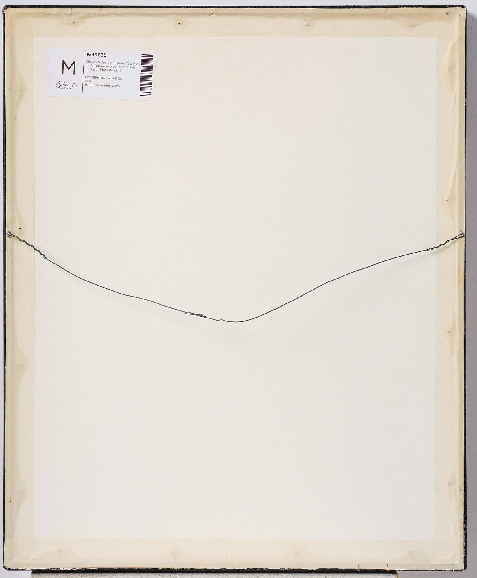 Christo Vladimirov Javacheff, "Curtains for la Rotonda, project for Milan" ur: "Five Urban Projects".