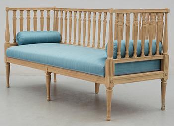 SOFFA, sengustaviansk av Fredrik Ahlström, omkring 1800.