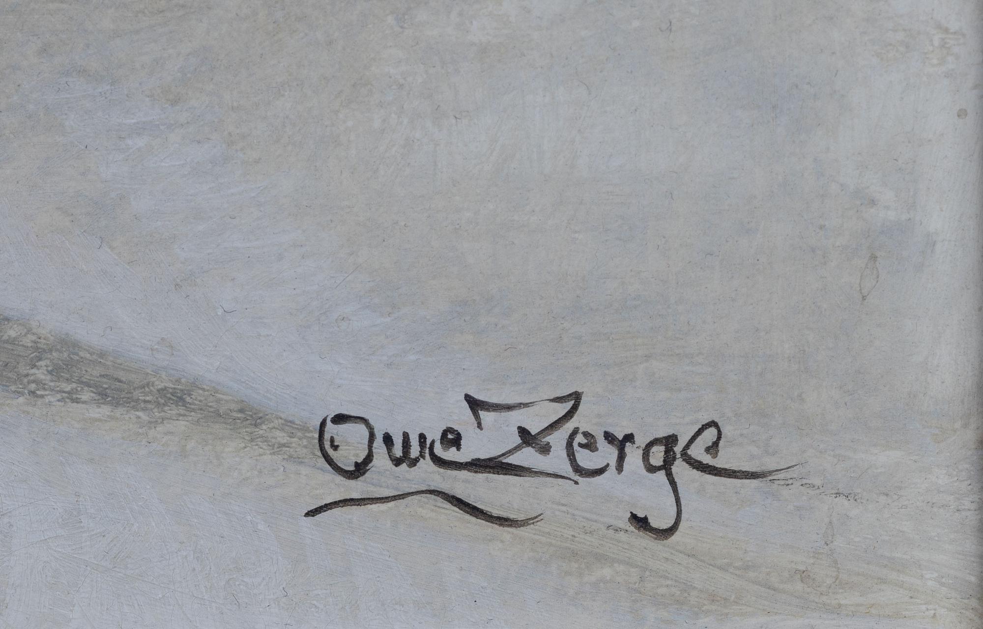 Owe Zerge, Stilleben med pelargon.