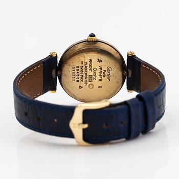 must de Cartier, Vermeil, wristwatch, 30 mm.