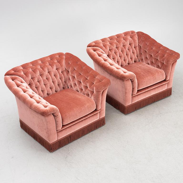 A pair of armchairs, 1979.