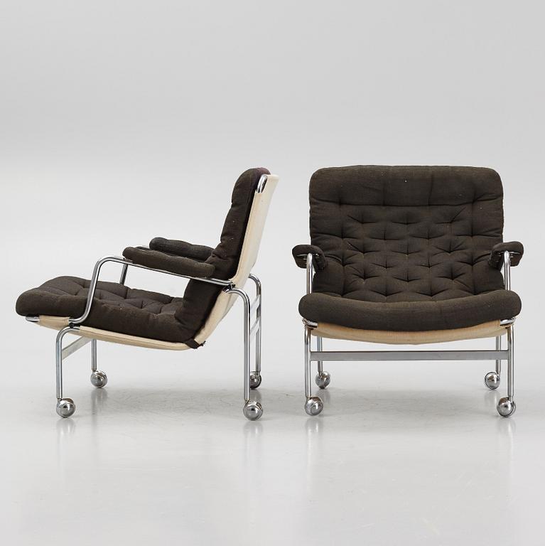 Bruno Mathsson, a pair of "Karin" armchairs, Dux, Sweden,