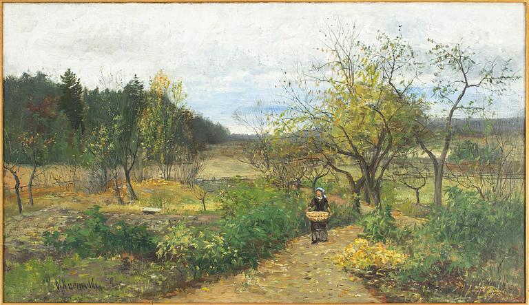 OLOF HERMELIN, oil on canvas, signed.