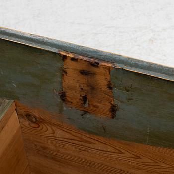 A Swedish painted chest, dated 1815.